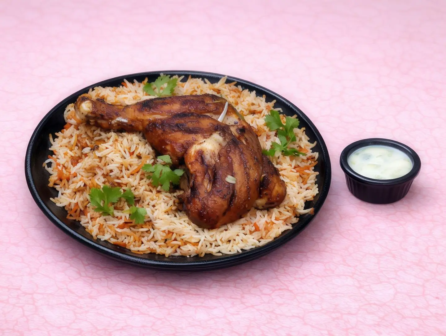 أرز تيكا دجاج مشوي