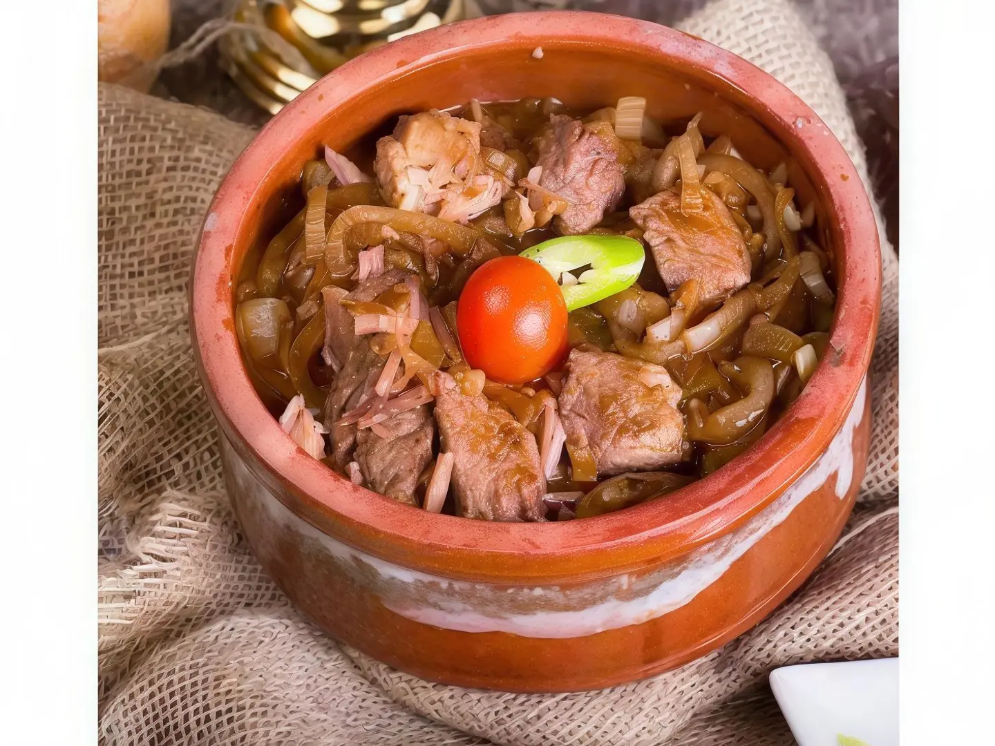 طاجن لحمة بالبصل