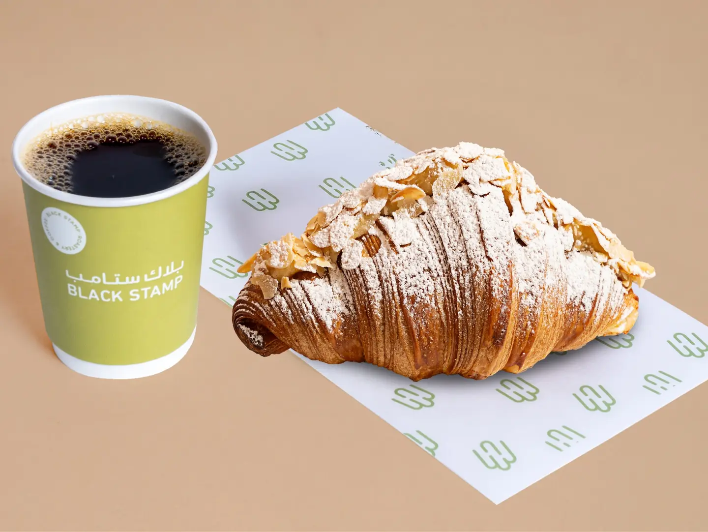Today's Coffee Offer With Almond Croissant