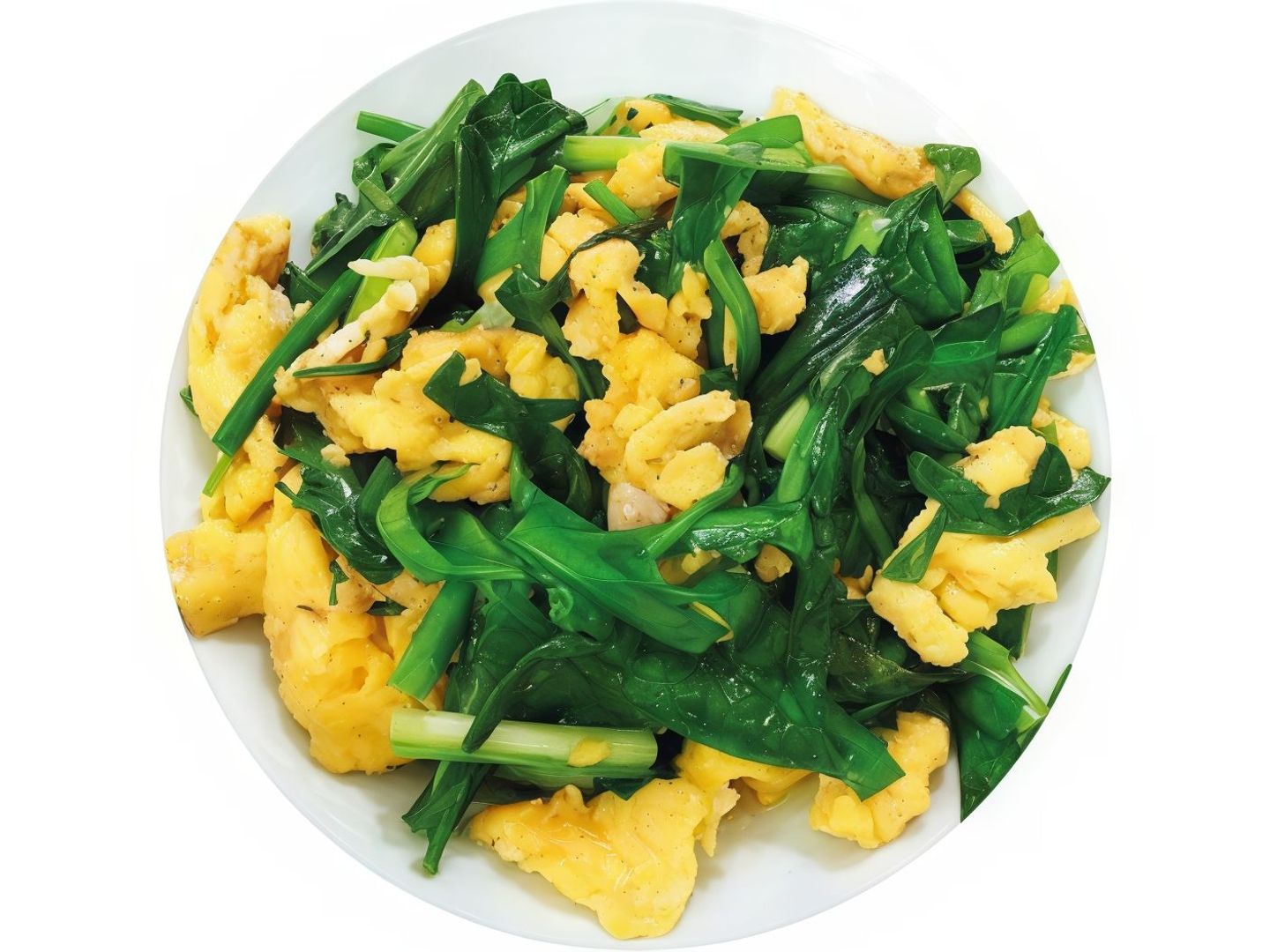 Scrambled Eggs With Spinach