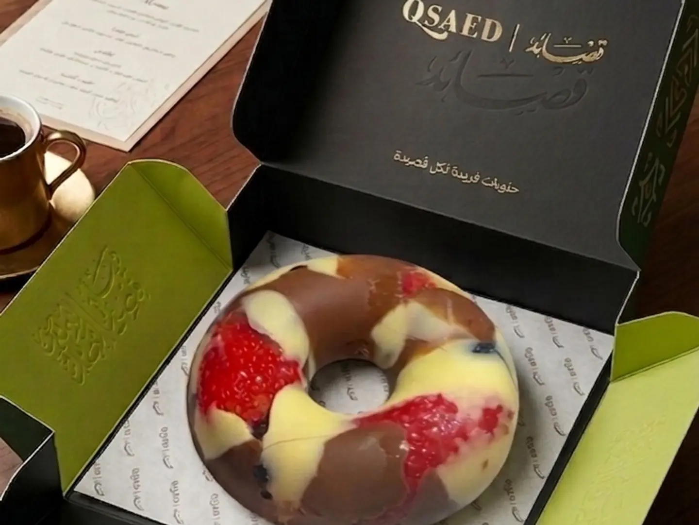Chocolate And Fruit Donat