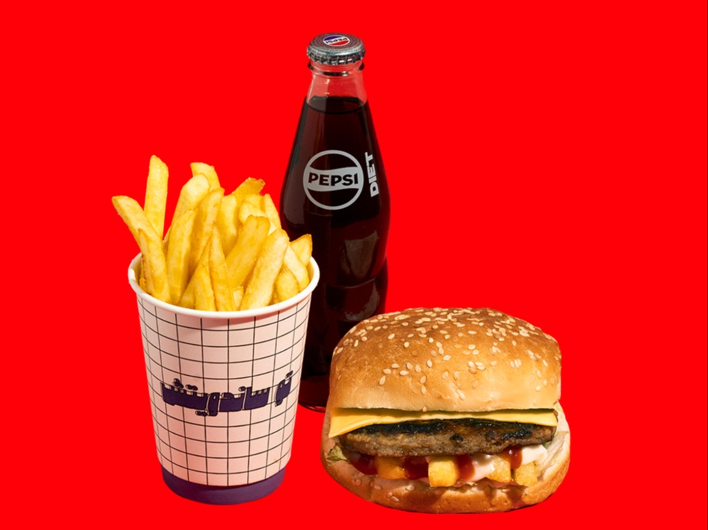 وجبه برجر لحم