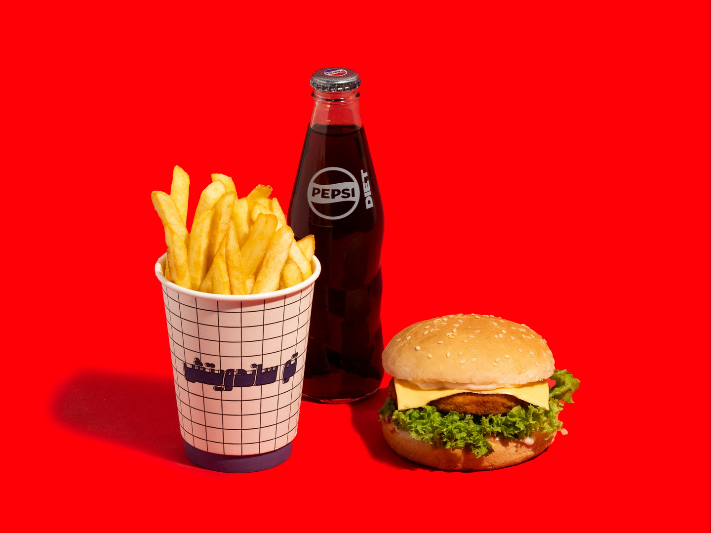 وجبه برجر دجاج