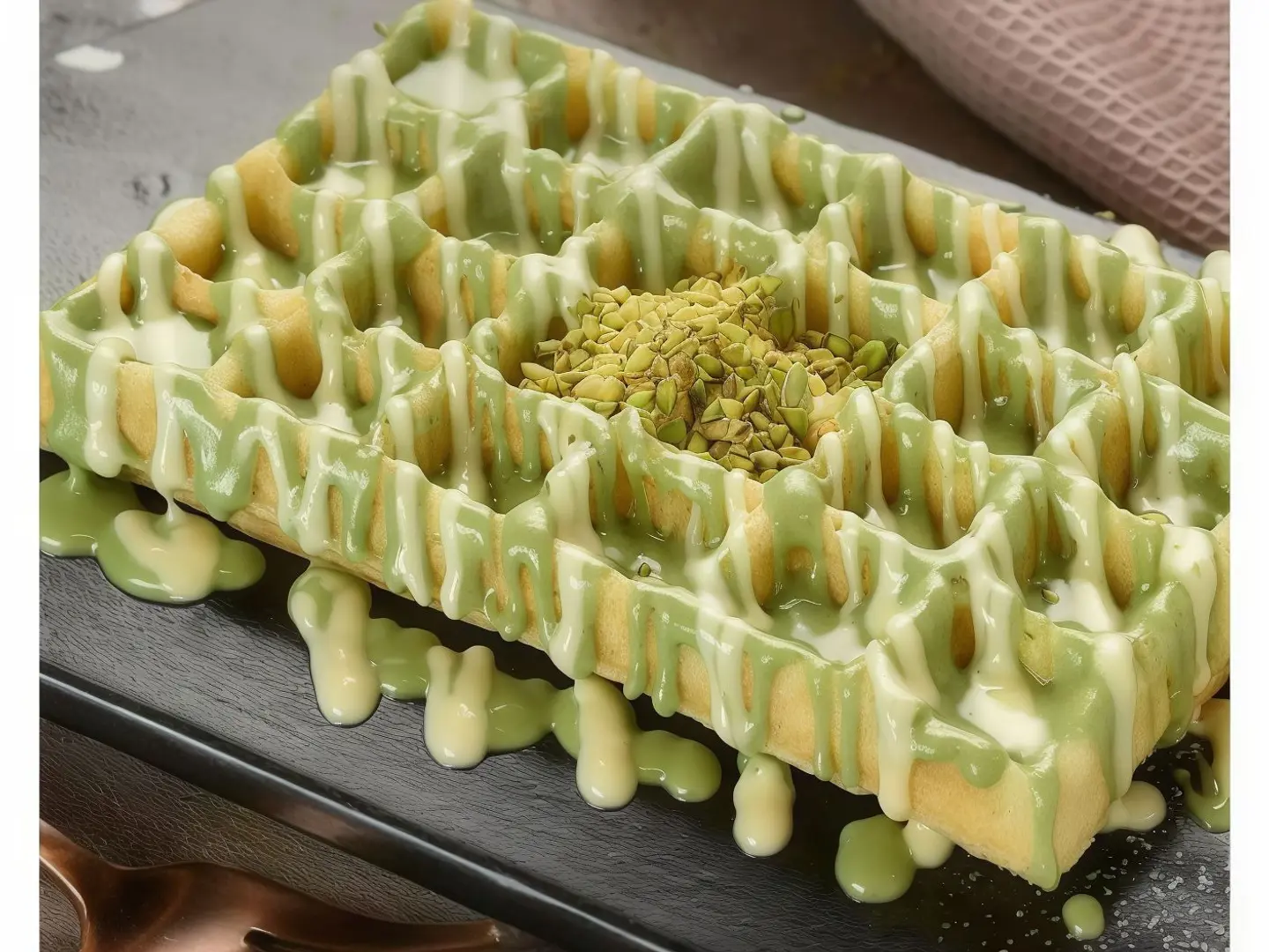 Pistachio Waffle