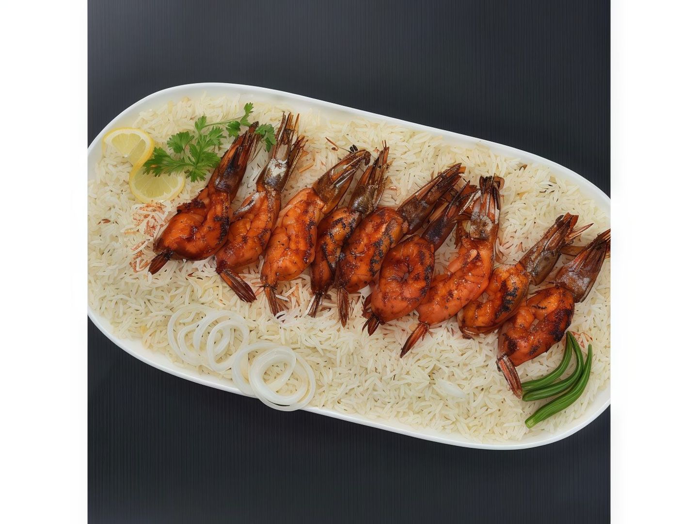 Grilled Shrimp With Rice