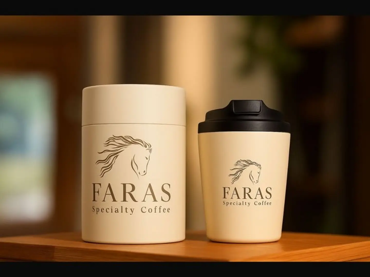 مق مع قهوة اليوم لون بيج