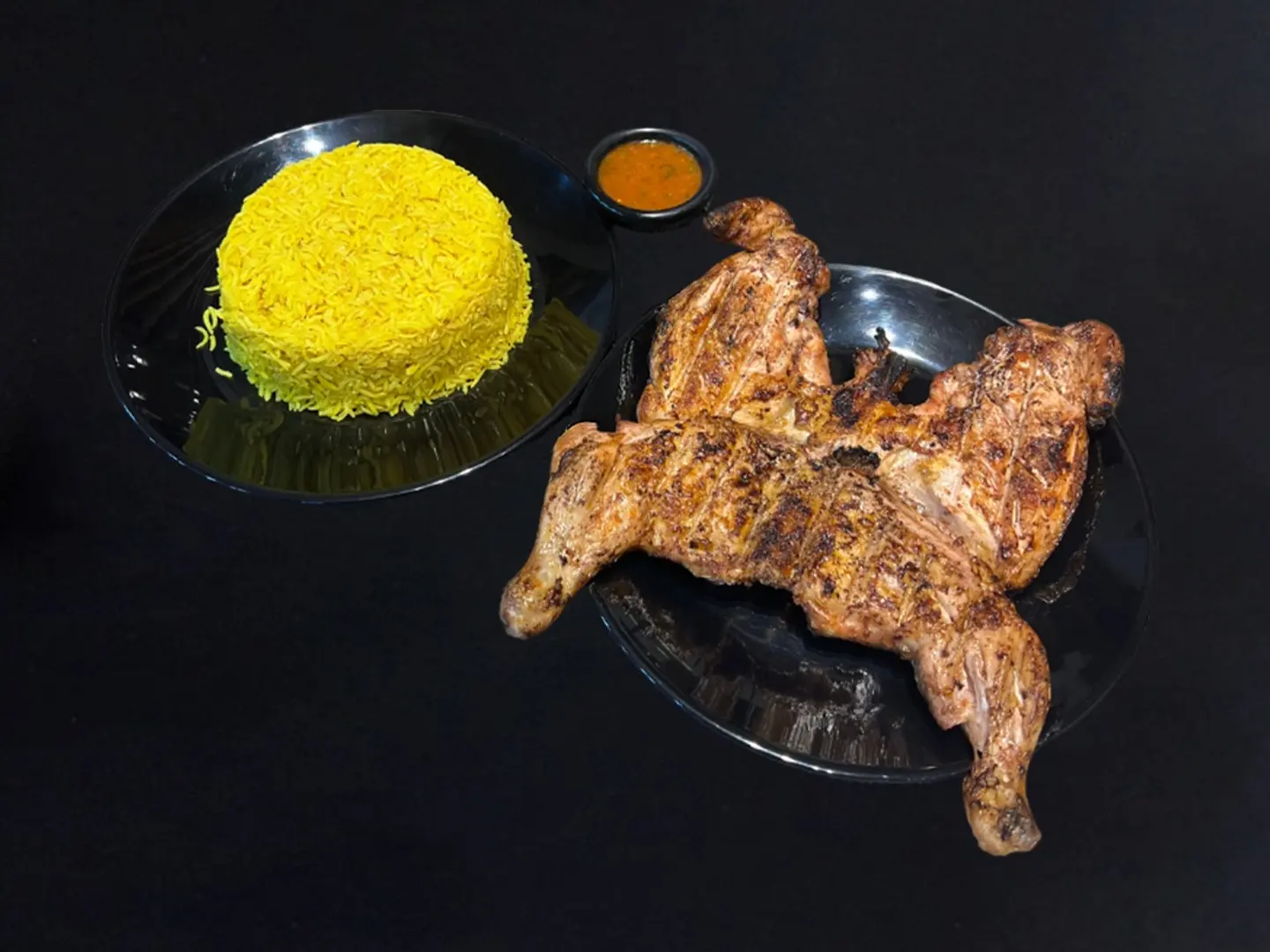 فروج مشوي مع رز