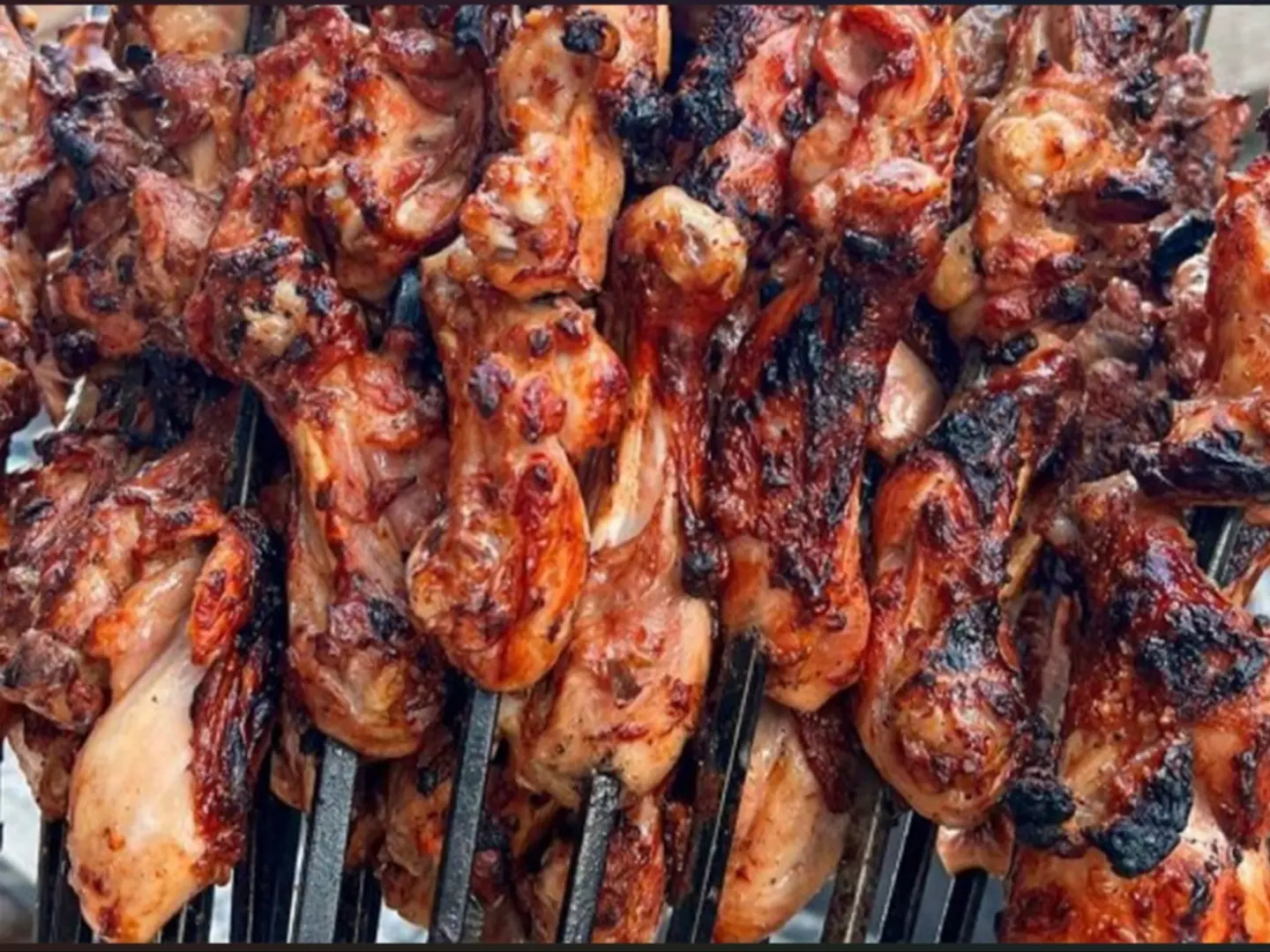 نصف حبة دجاج شيش بالعضم