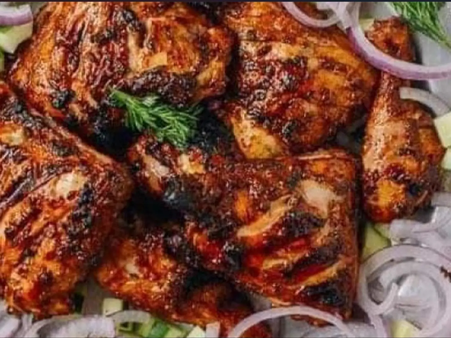 دجاج شيش بالعضم