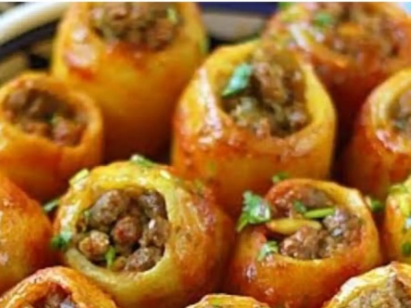 محاشى بطاطس باللحمه