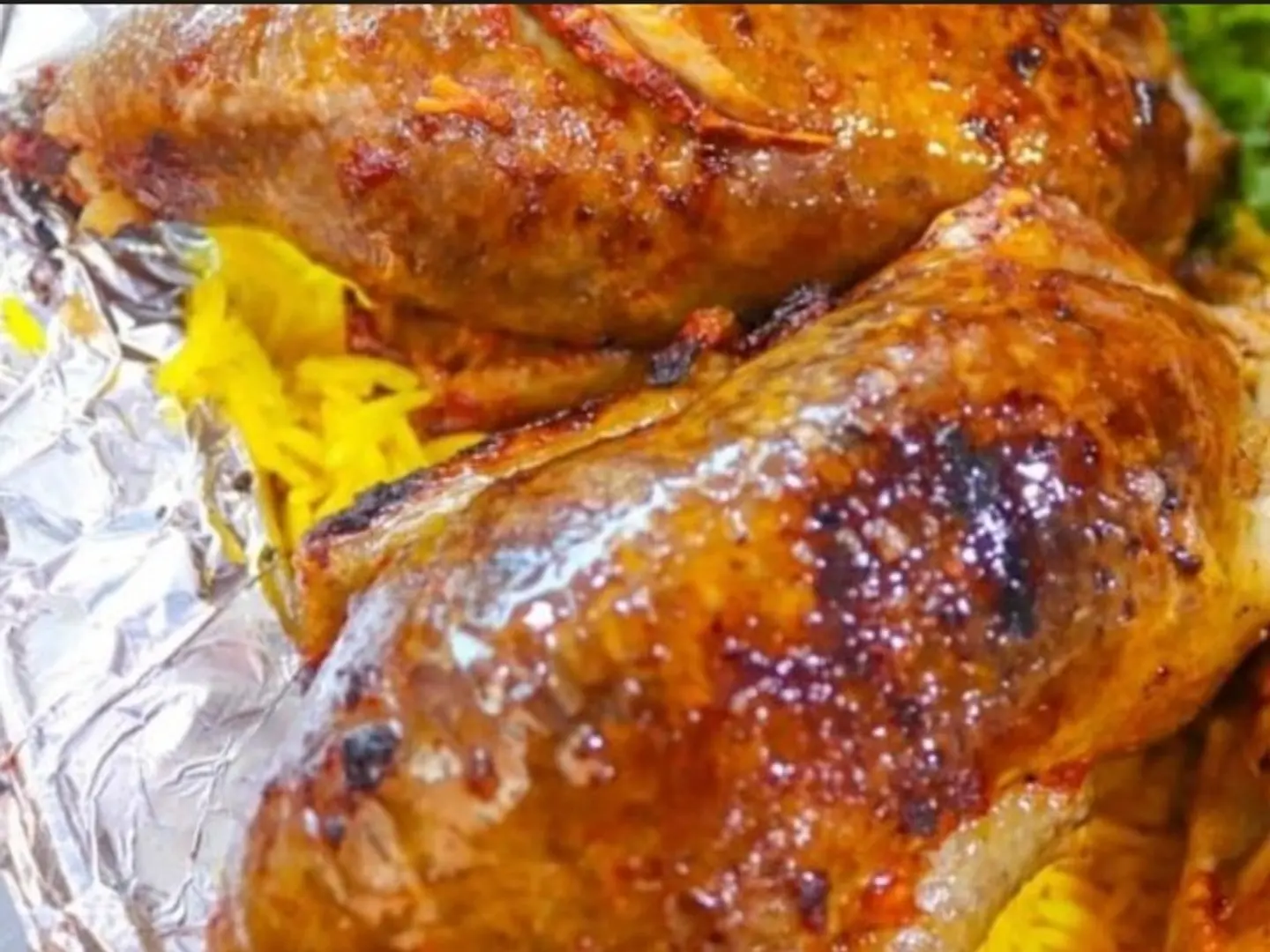 حمام محشى أرز محمر بالزبده
