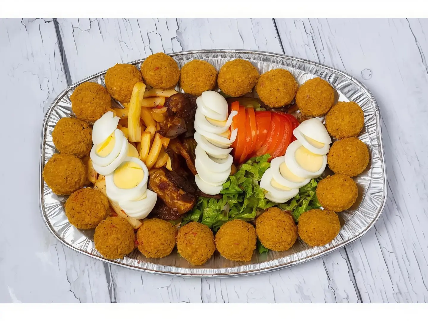 صحن فلافل عربي