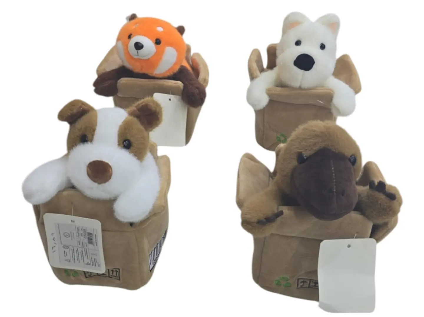 Animal Dolls Inside A Container