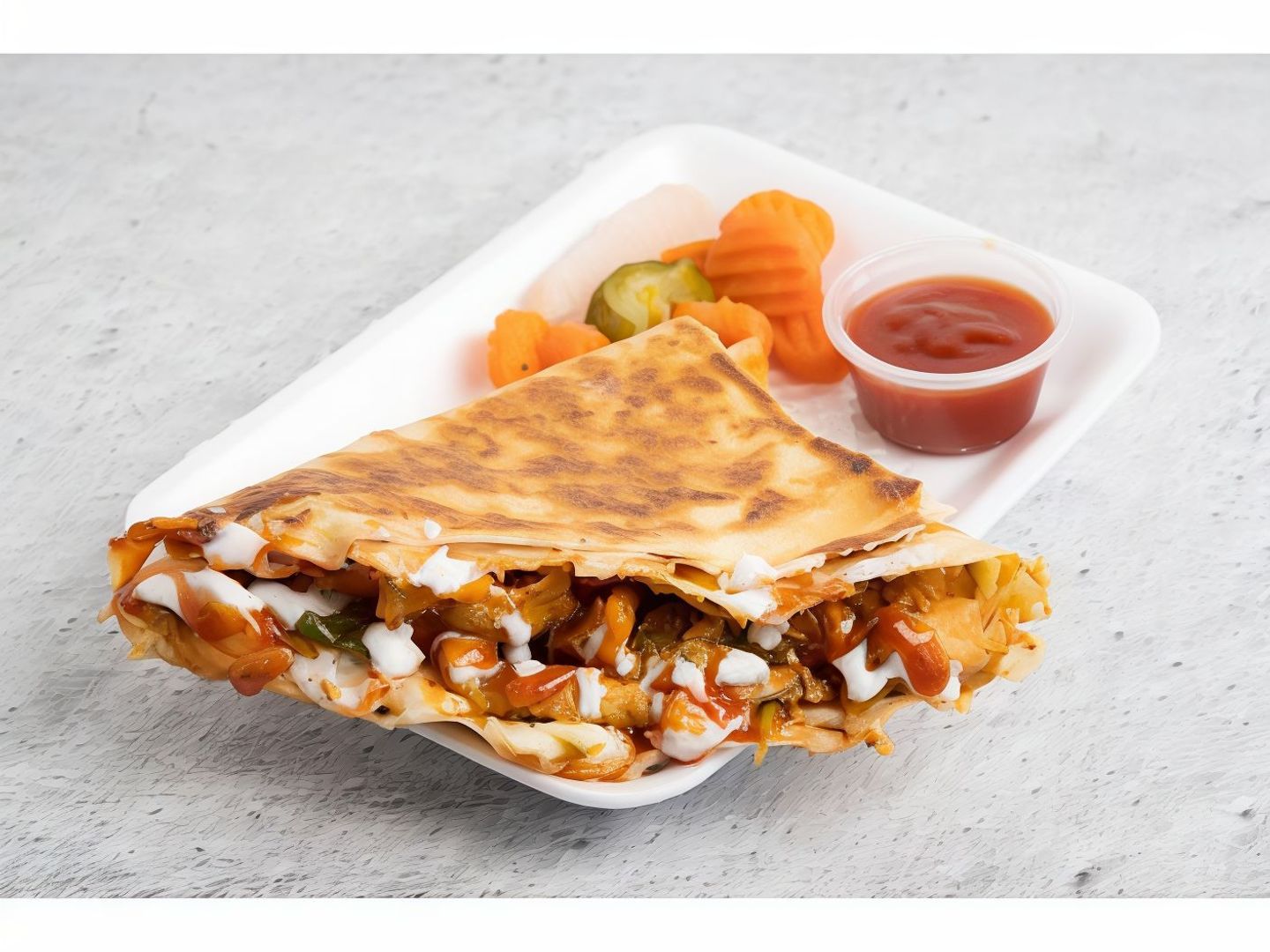 Mixed Chicken Crepe
