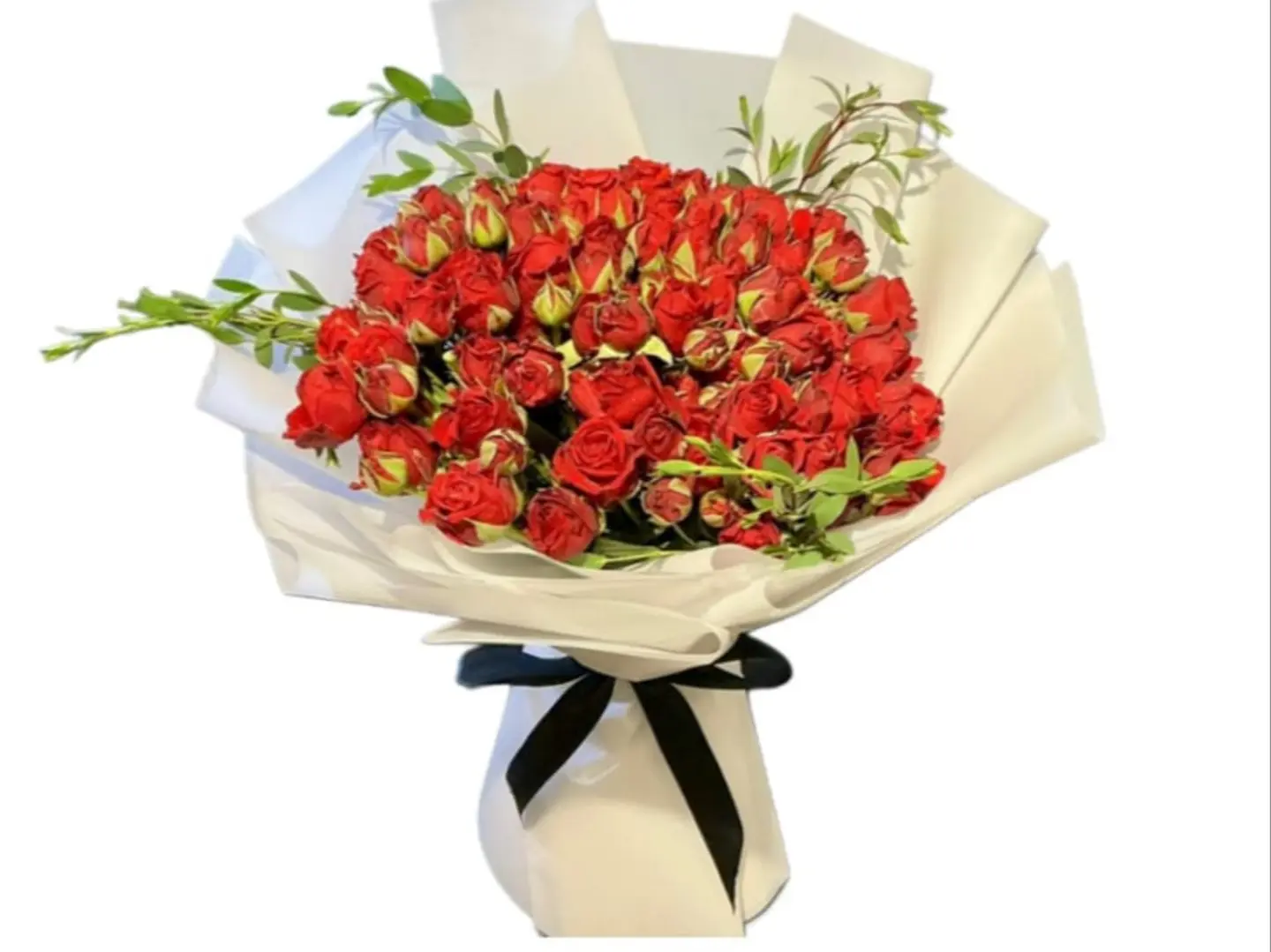 باقة حمراء أنيقة