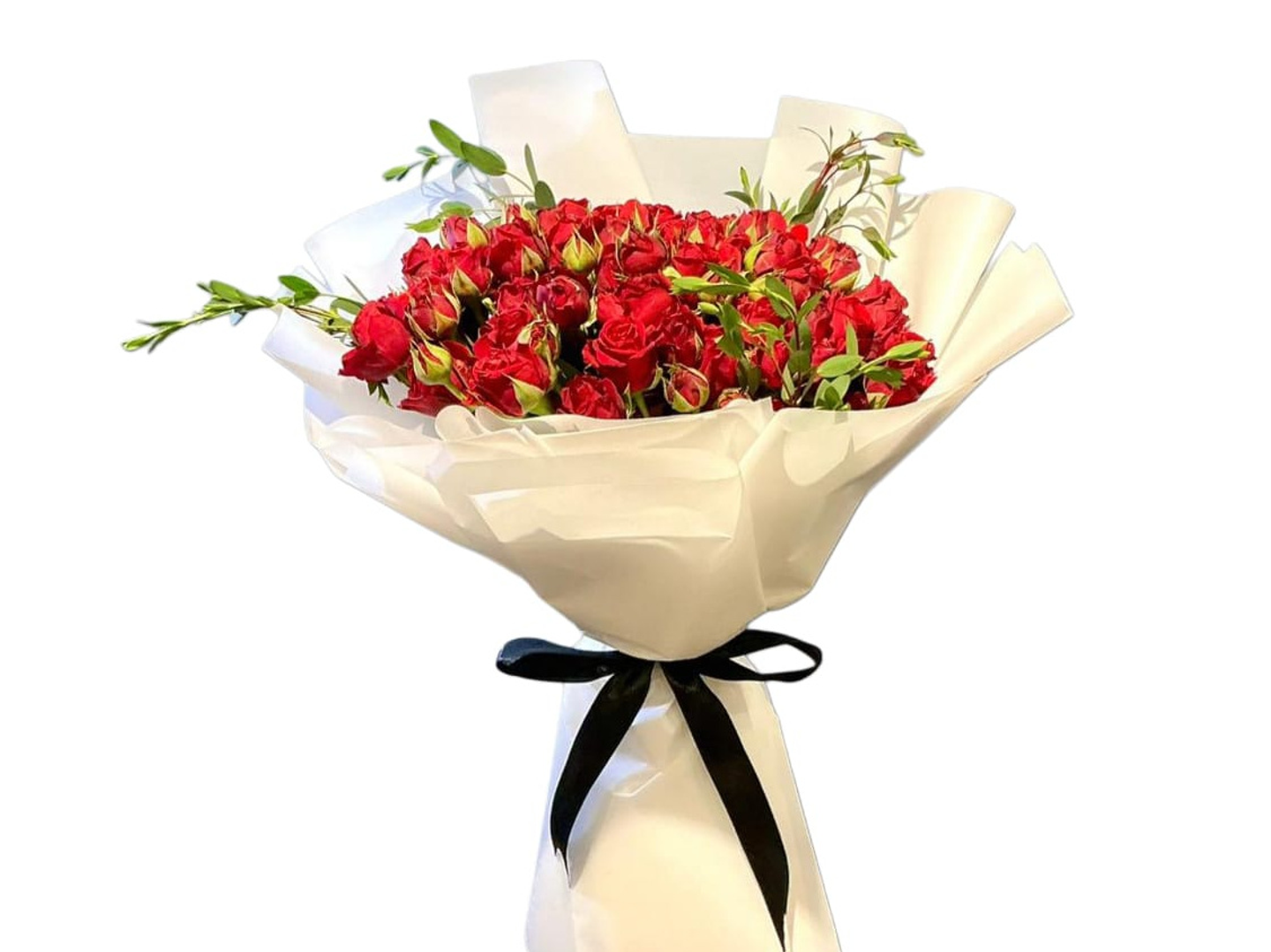 باقة حمراء من بيبي روز احمر