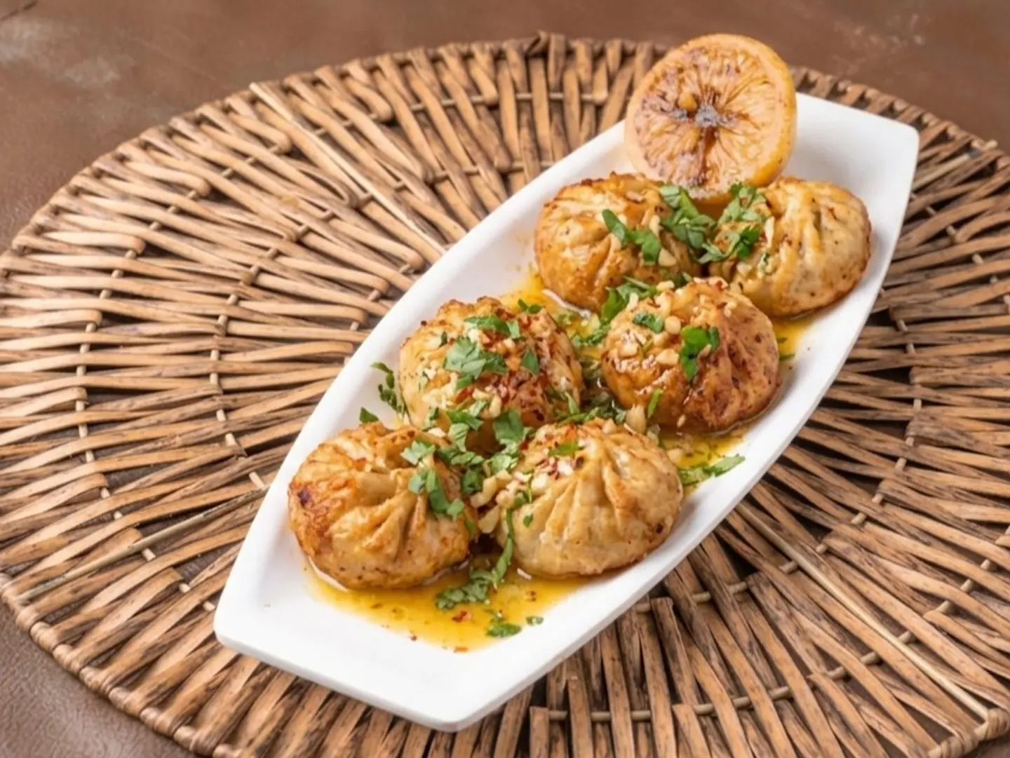 مومو زبدة وثوم
