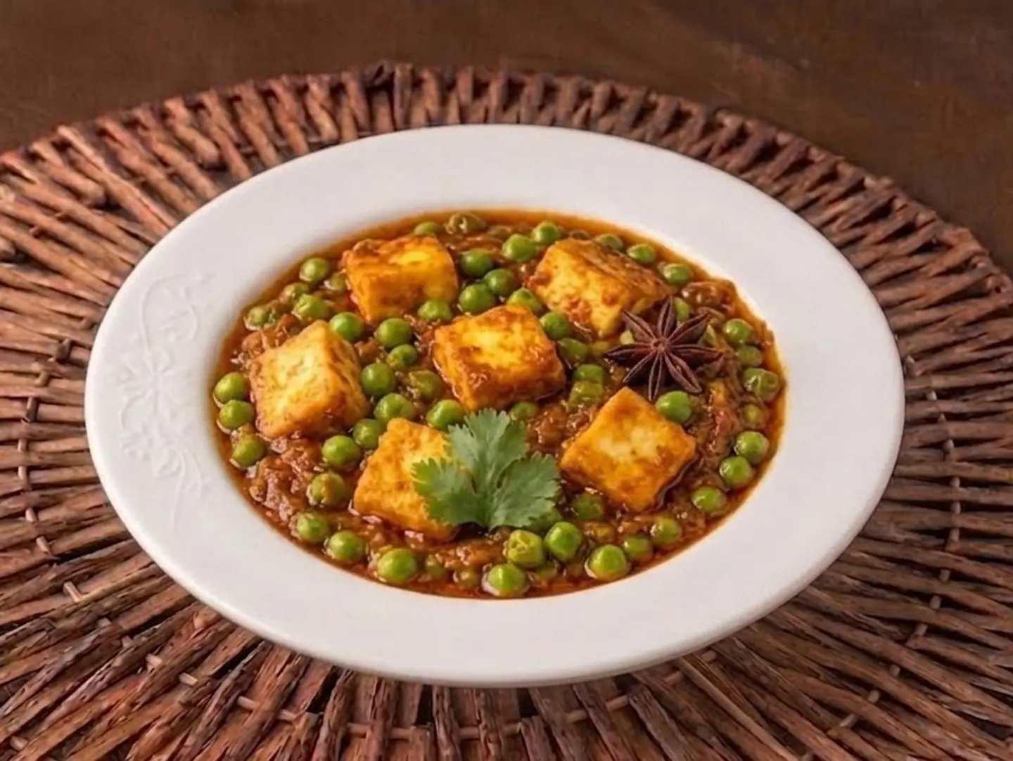 Paneer Green Peas Masala