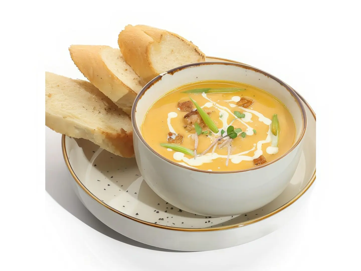 شوربة اليقطين مع الروبيان