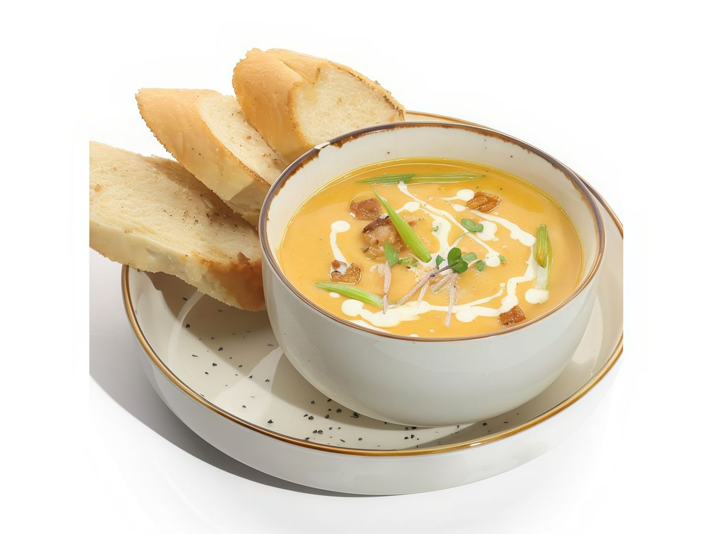 Shrimps Pumpkin Creamy Soup