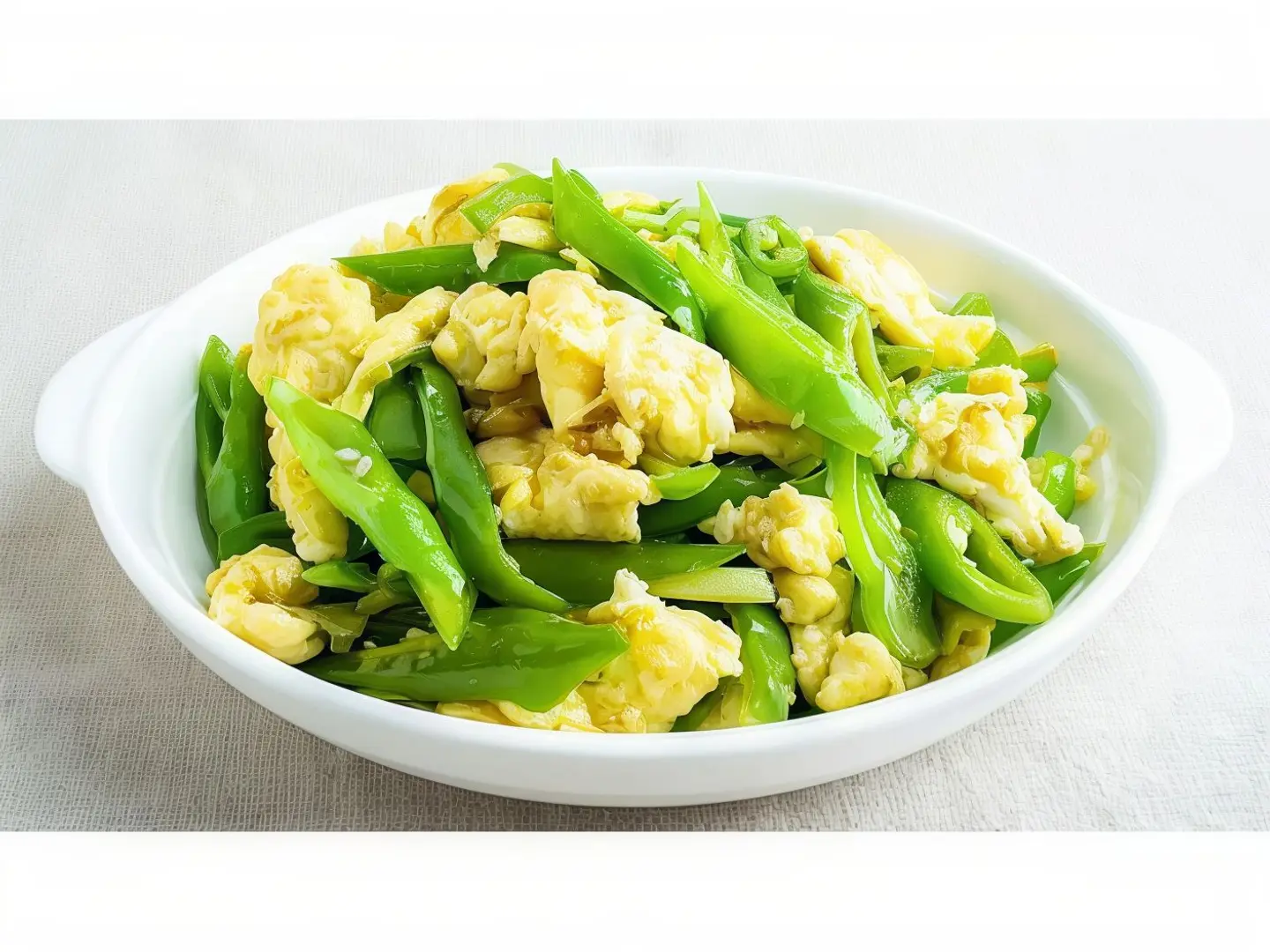 Fried Eggs With Green Peppers