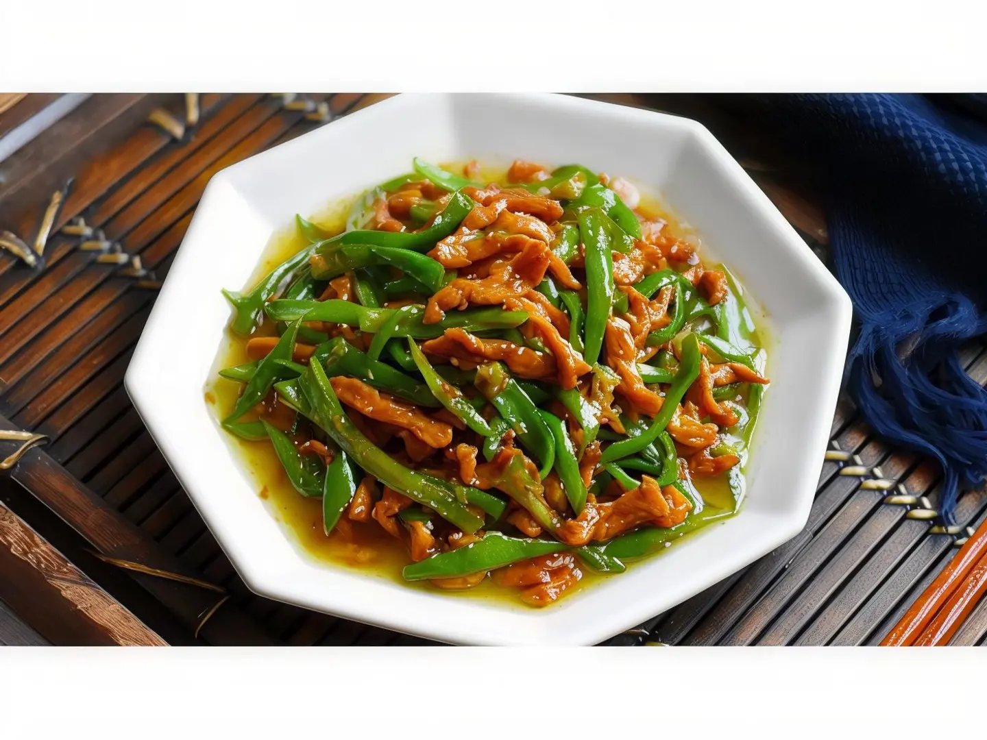 Stir Fried Shredded Beef With Green Peppers