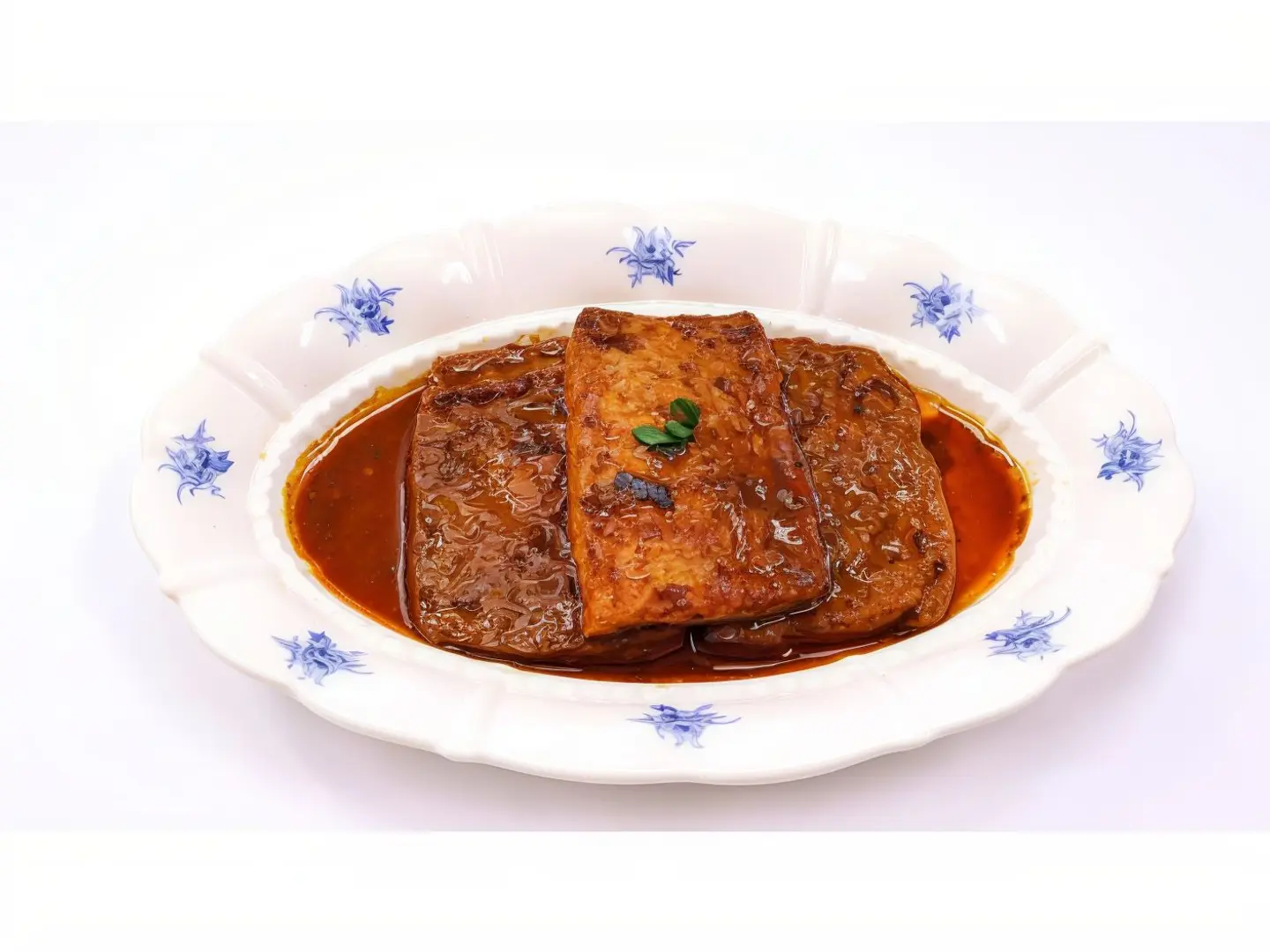 Two Slices Of Marinated Tofu