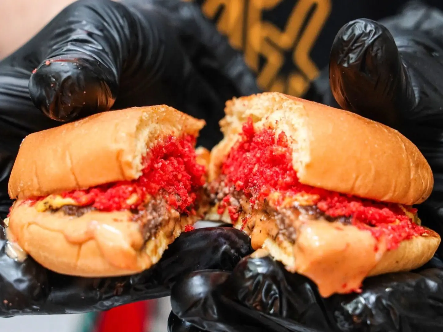 Cheetos Beef Burger