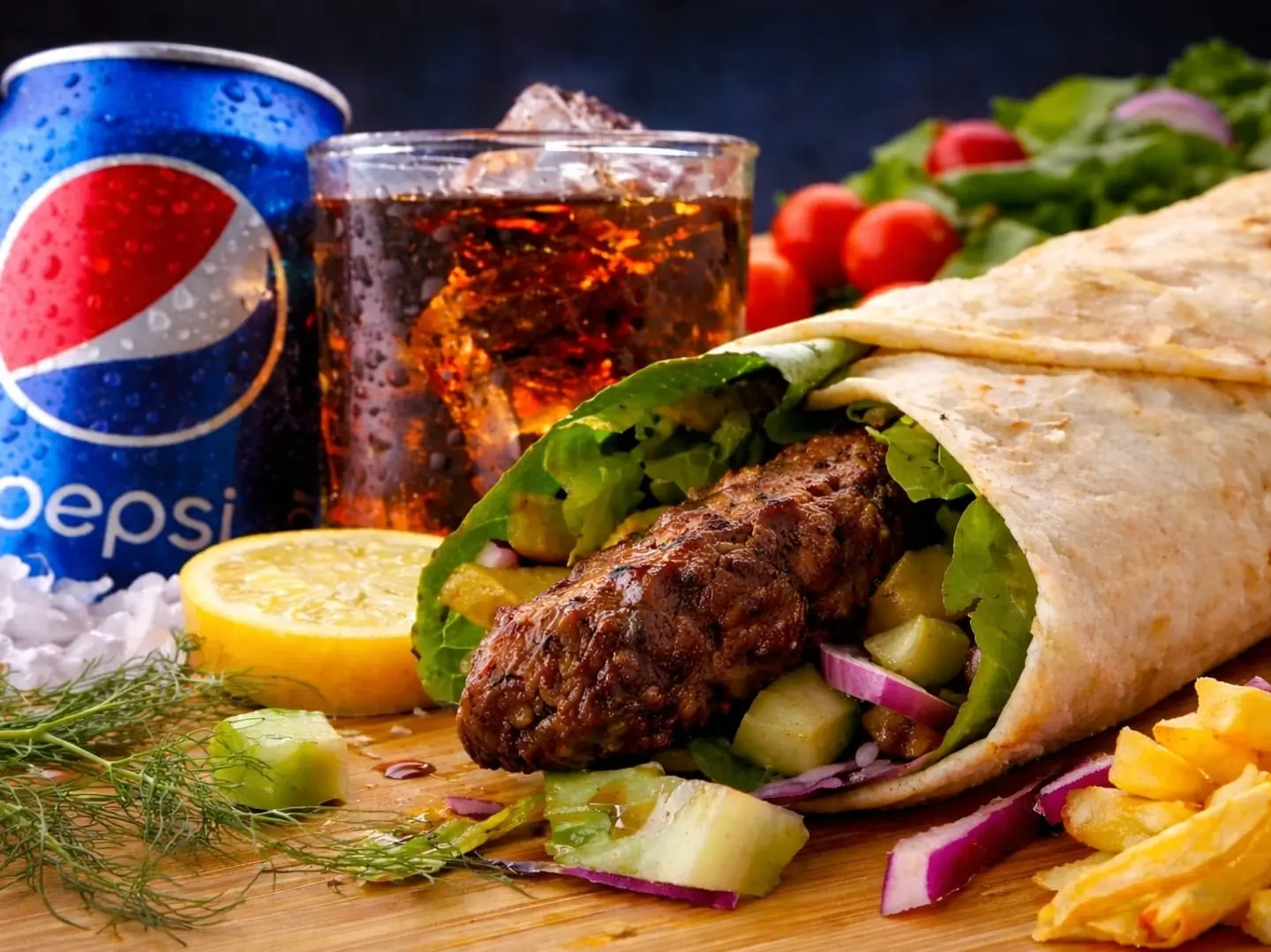 سندوتش كباب كومبو