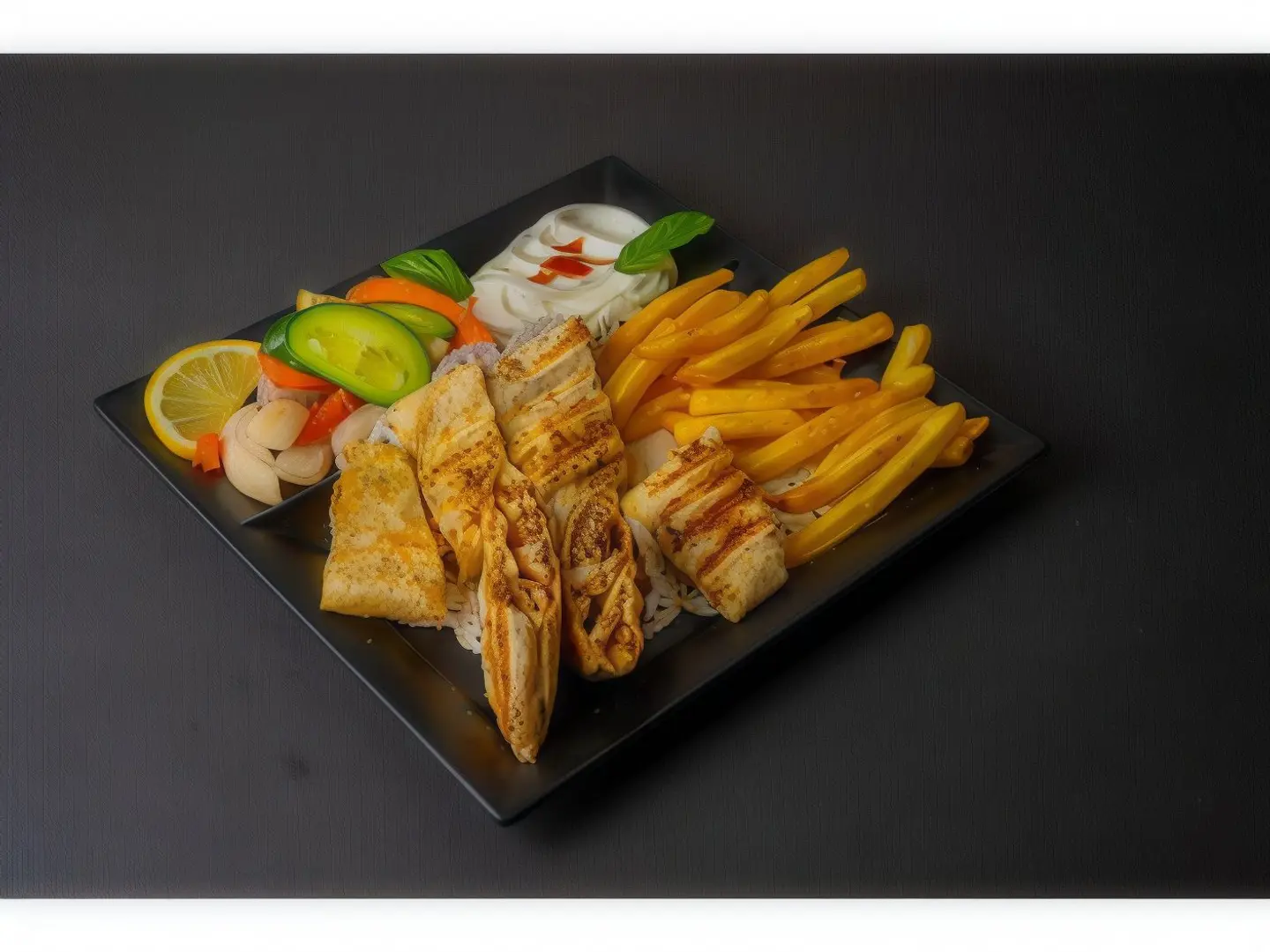 شاورما دجاج عربي بالجبن