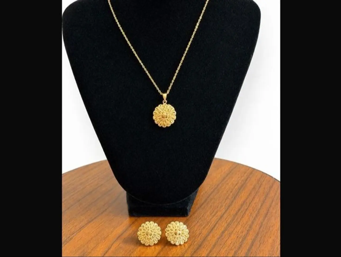 Classic Gold Plated Gold Rose Set