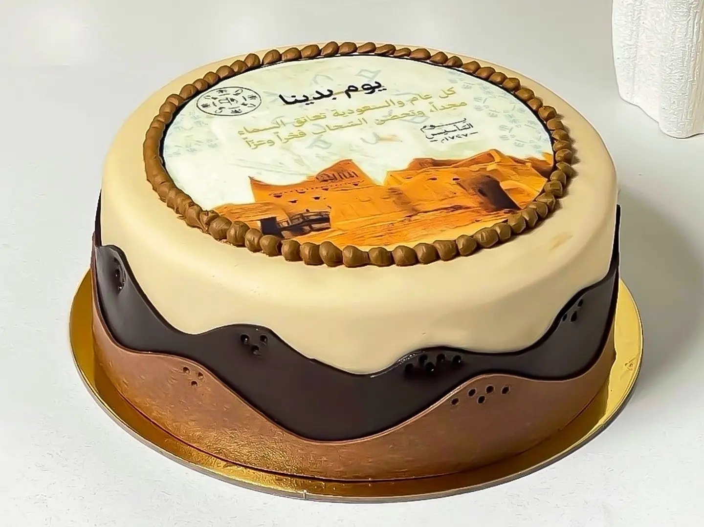 كيكة يوم التاسيس - فانيليا