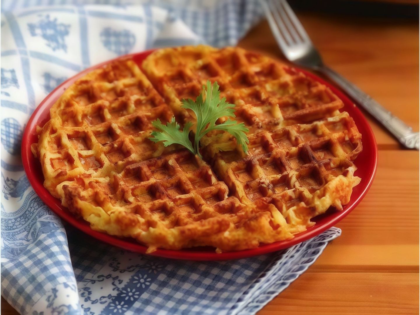 وافل البطاطا الحلوة