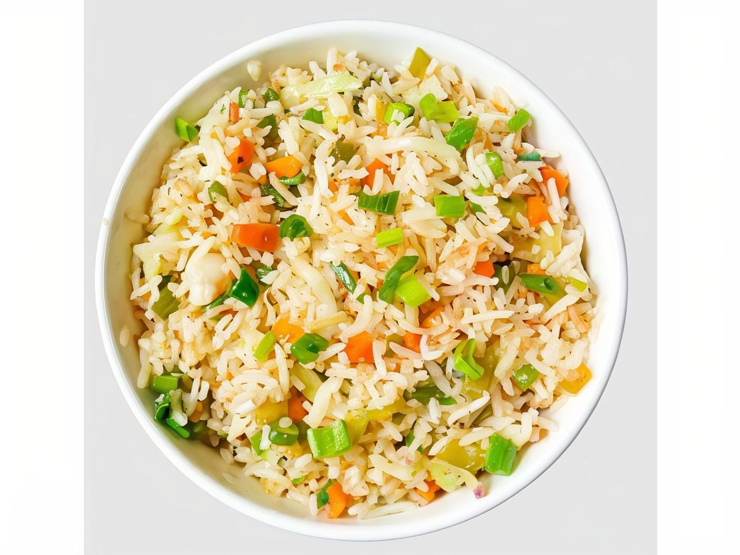 أرز مقلي بالخضار