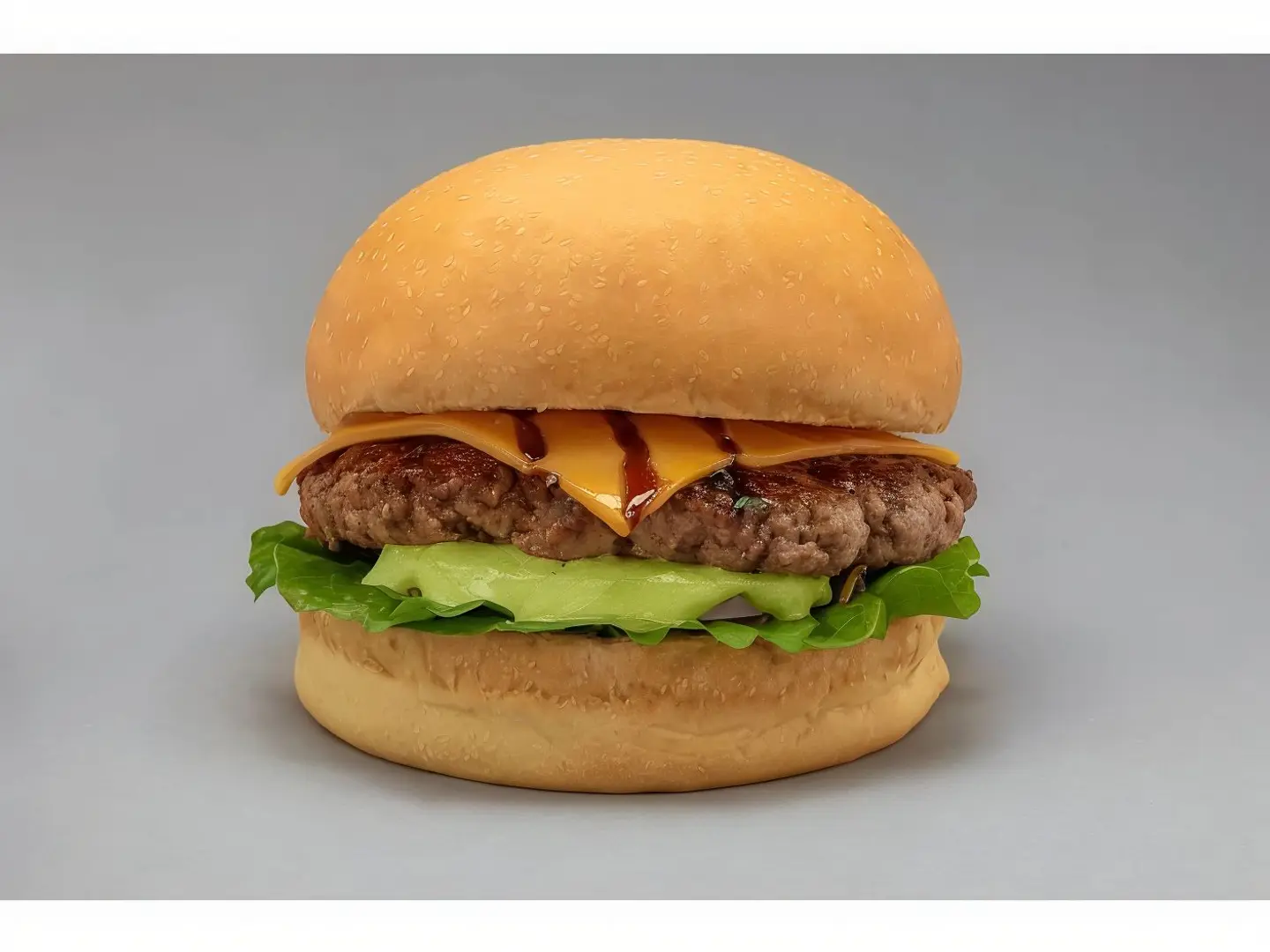 Beef Burger Round Sandwich