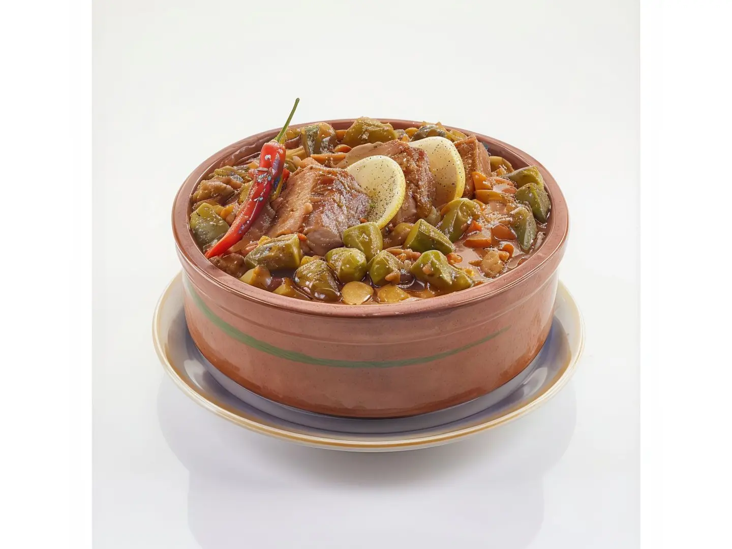 طاجن لحمة بالخضار