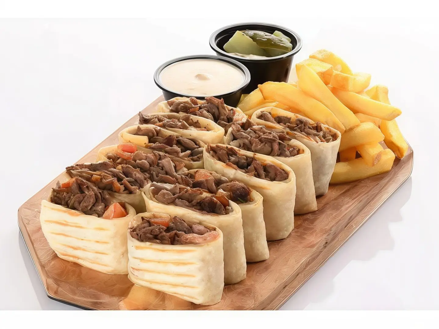 طبق شاورما كبير