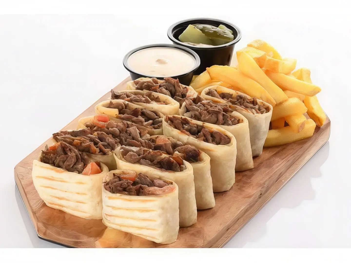 طبق شاورما صغير