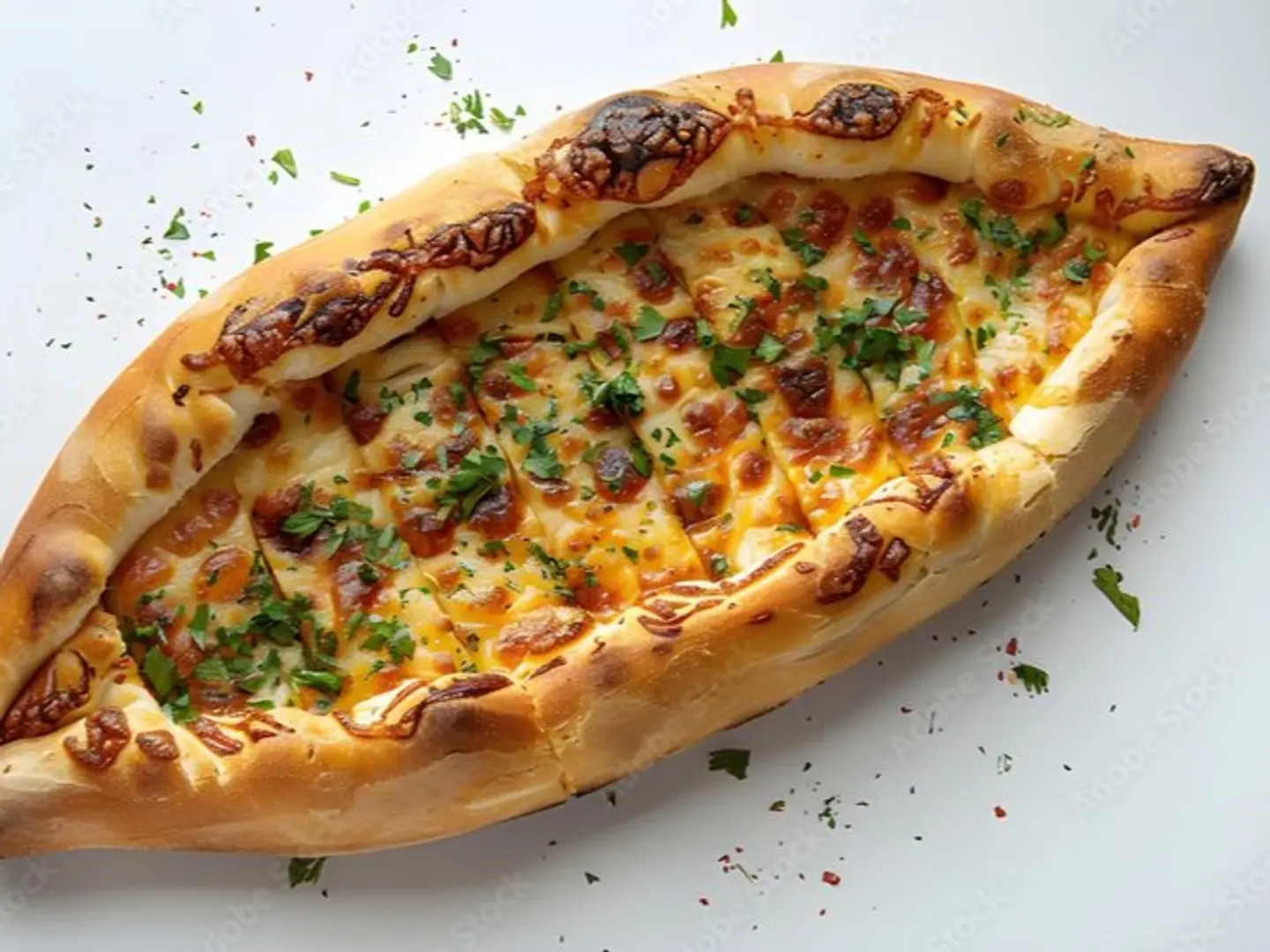 Cheese Manqousha With Eggs