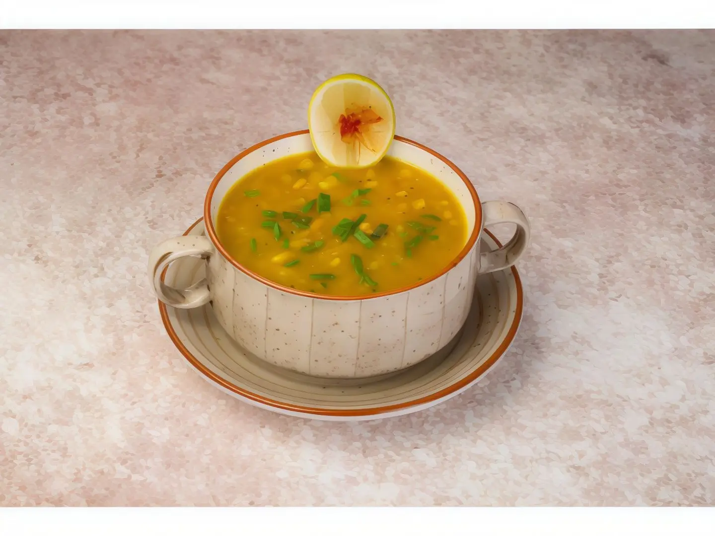 شوربة الروبيان والذرة