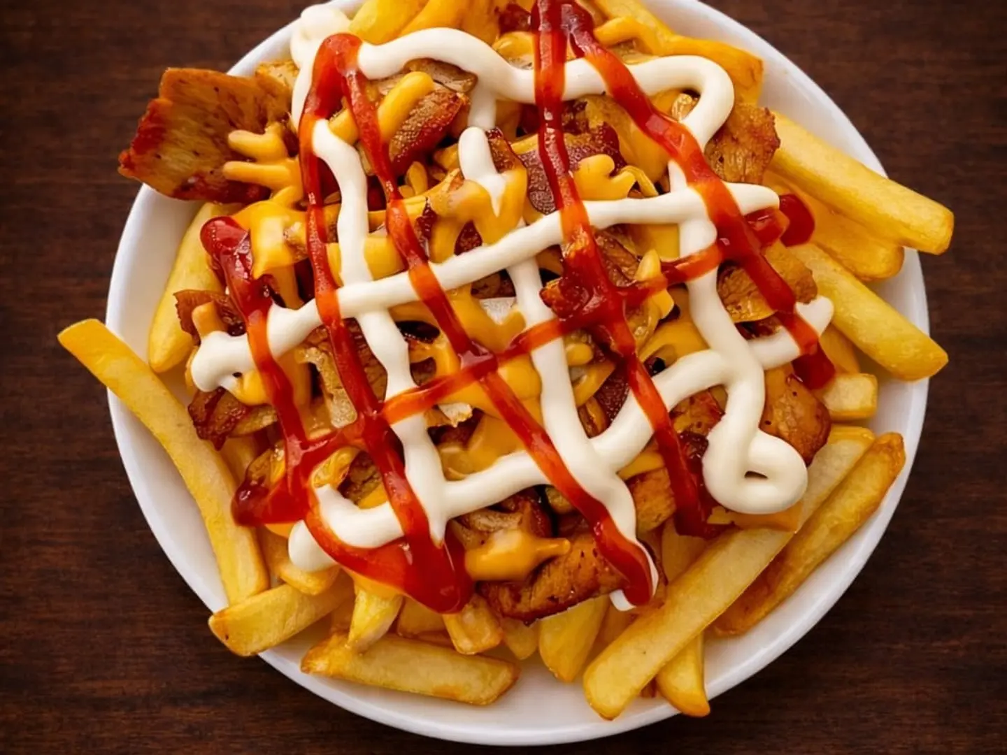 صحن بطاطا بالشاورما