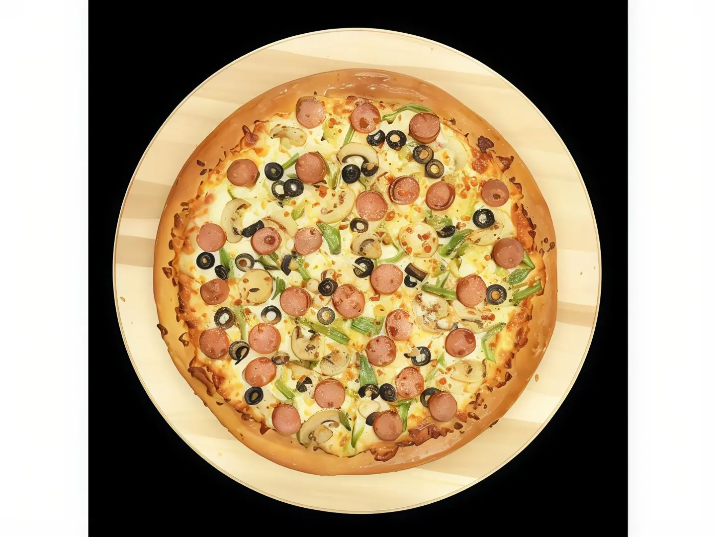 Hot Dog Pizza With Vegetables