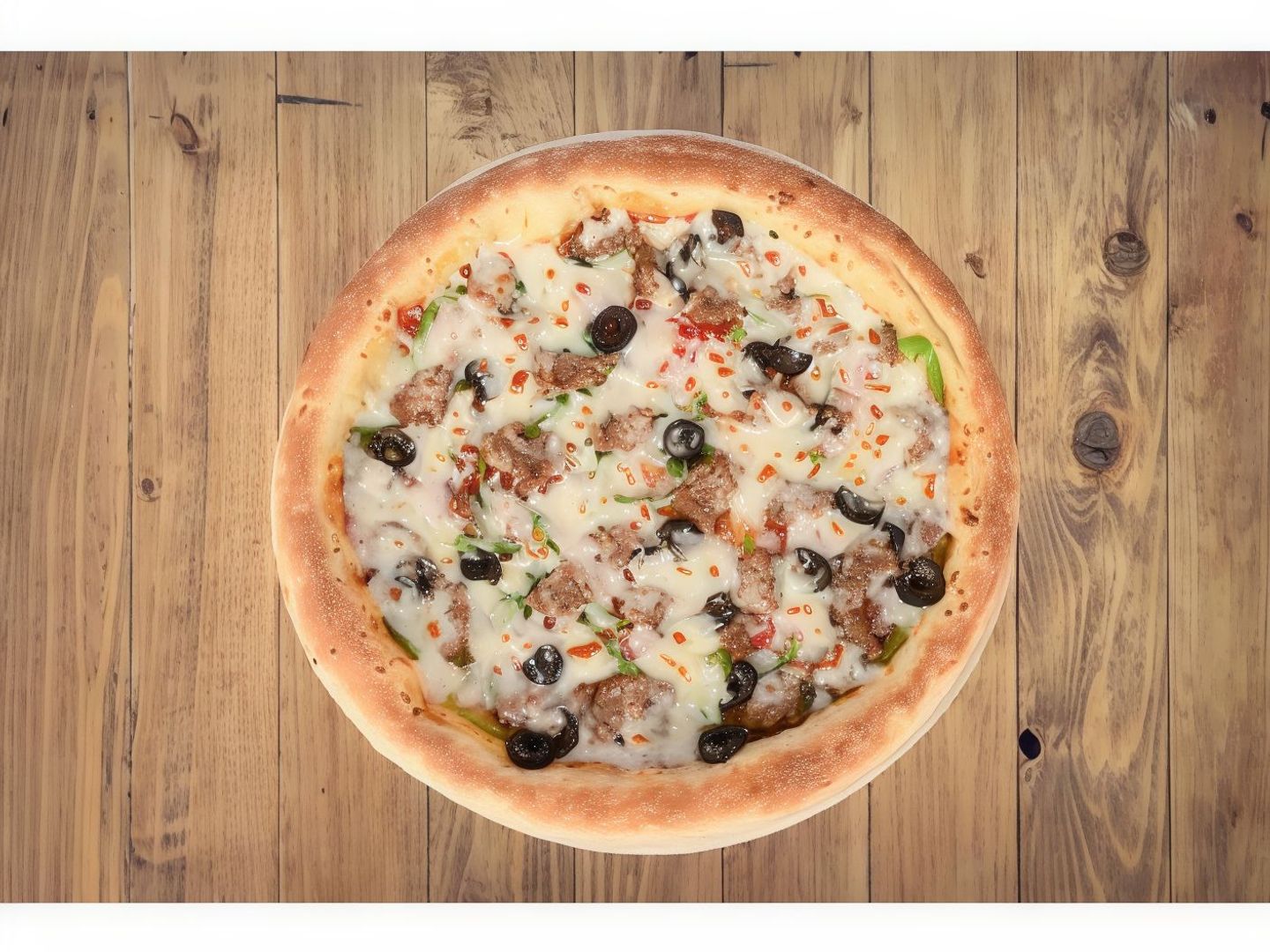 Beef Burger Pizza