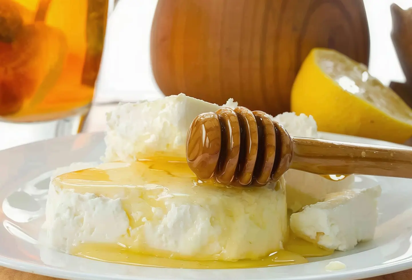 Cheese With Honey Plate