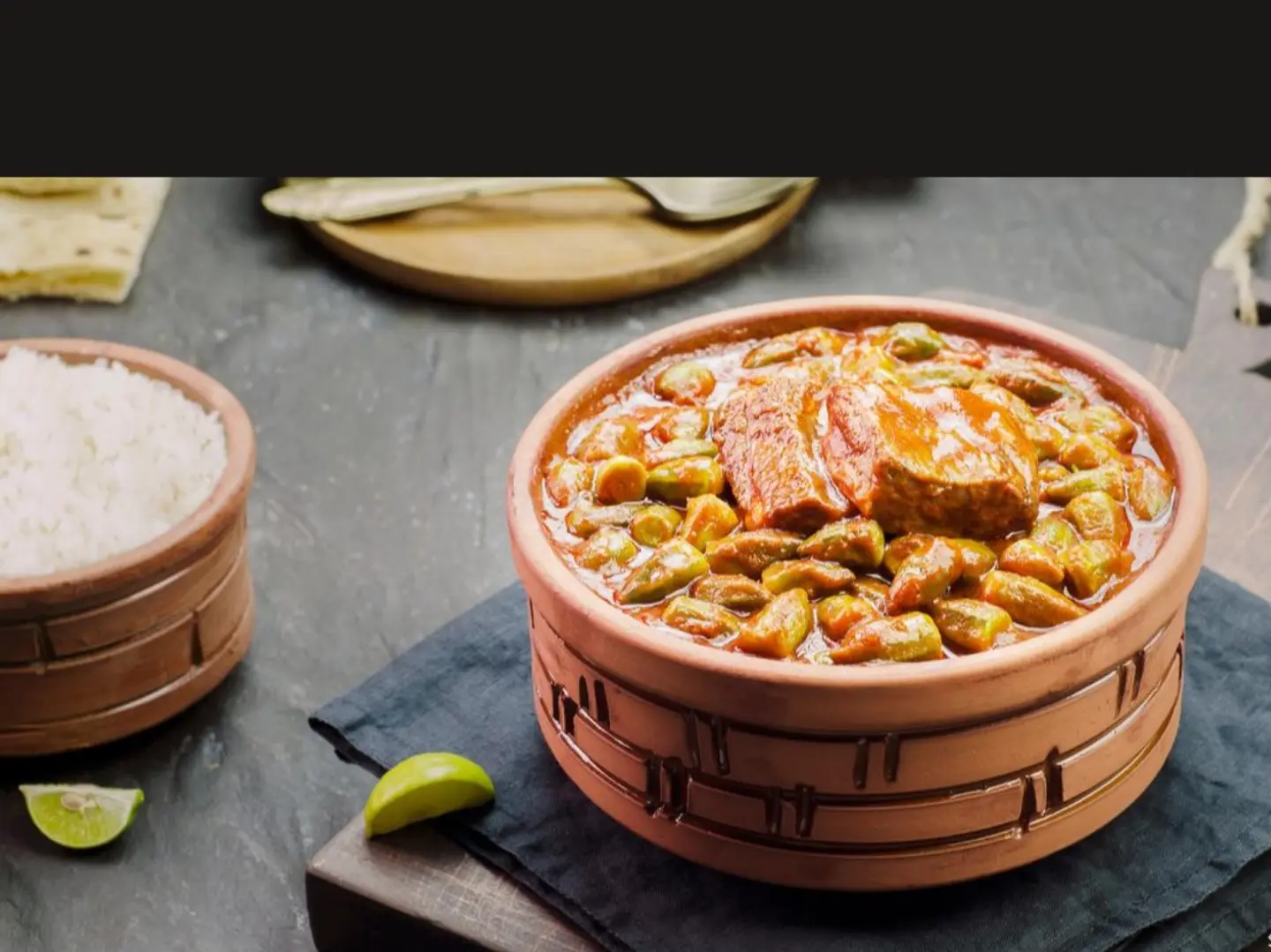 طاجن بامية باللحم