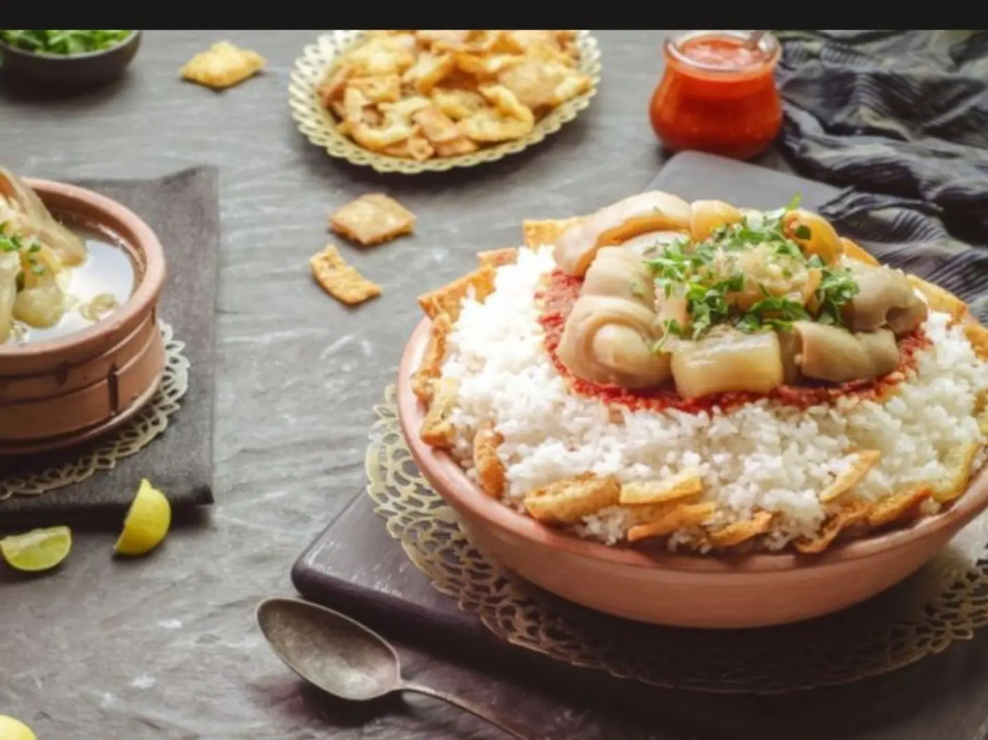 طاجن فتة كوارع