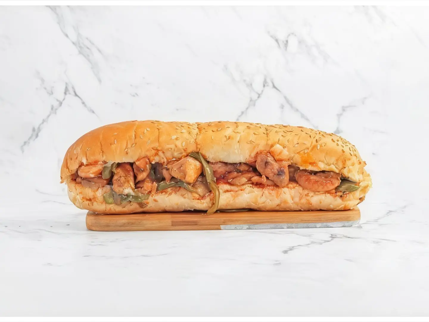 Meat Mgalgal Samoli Sandwich