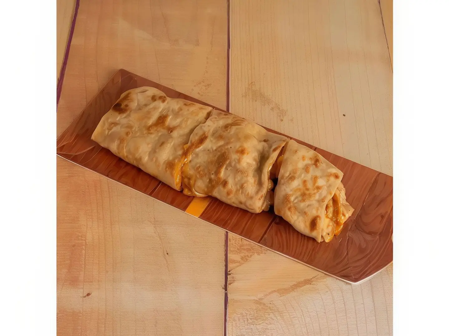 Chicken Mgalgal And Cheese Chapati Sandwich