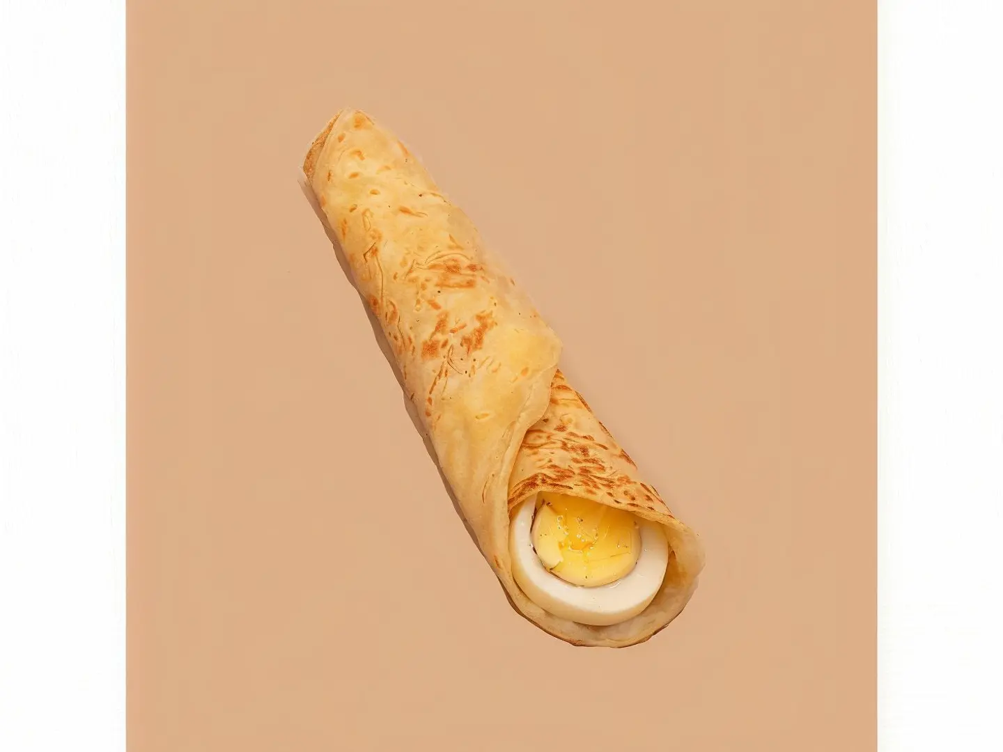 Boiled Egg And Cheese Chapati Sandwich