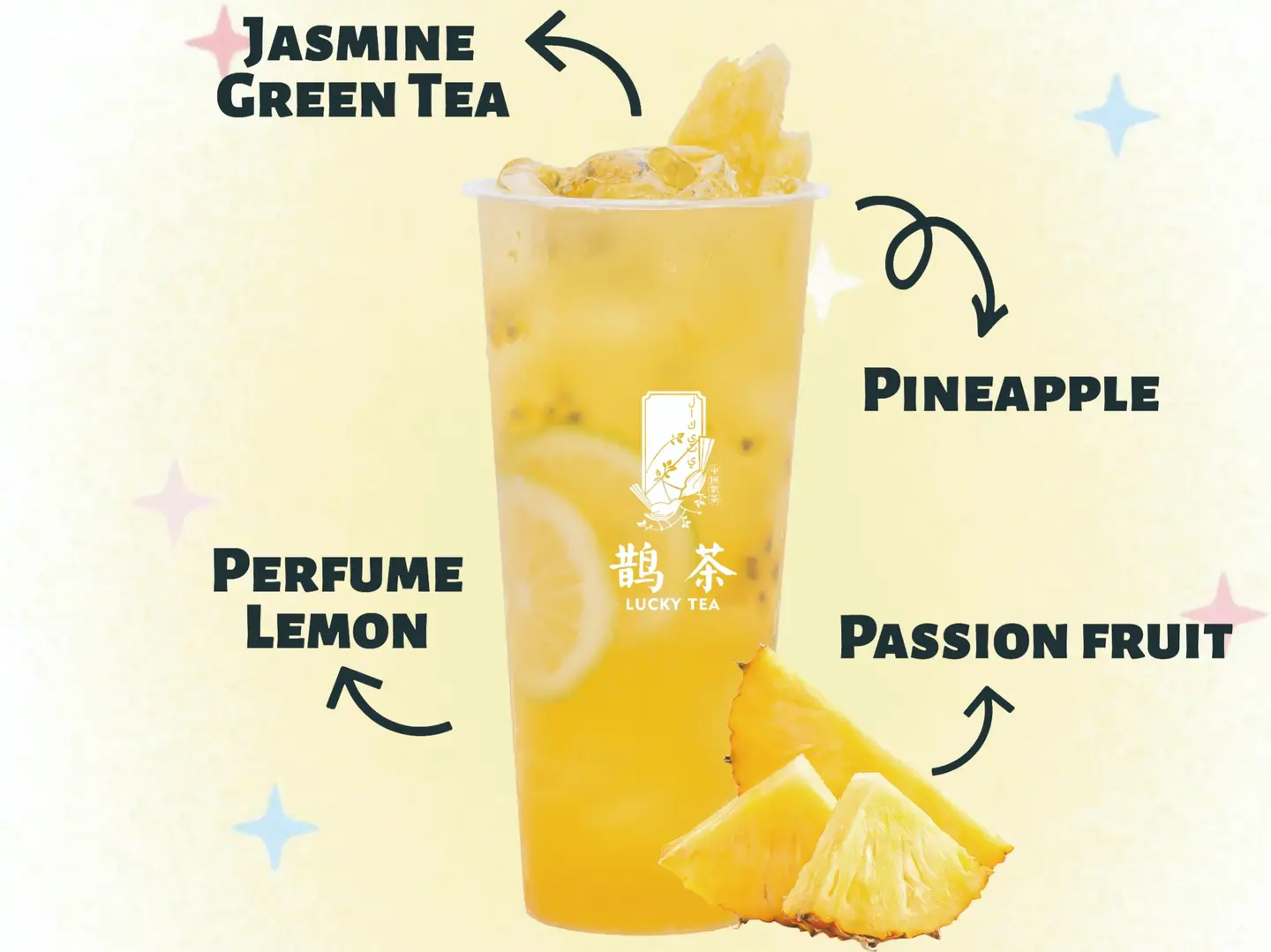 Pineapple Passion Fruit Lemon Tea - Large